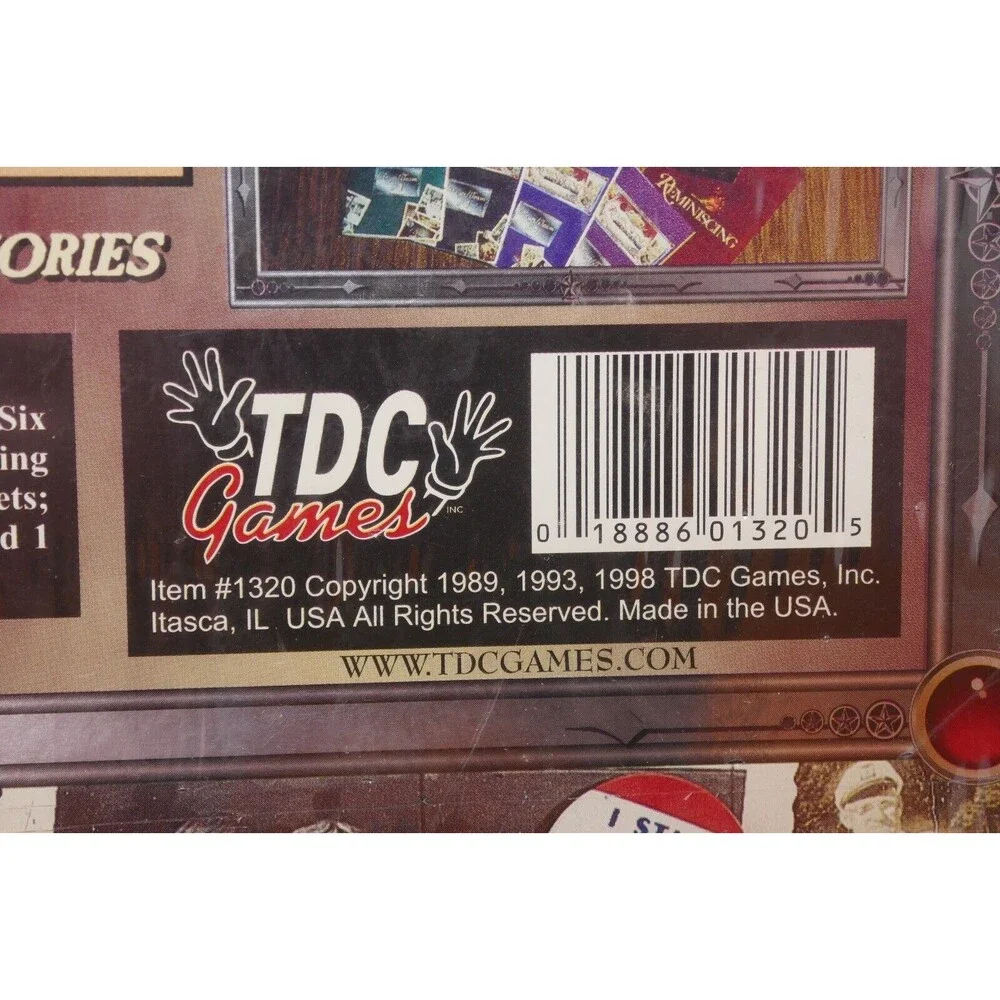 TDC Games Reminiscing Game for People Over Thirty SEALED